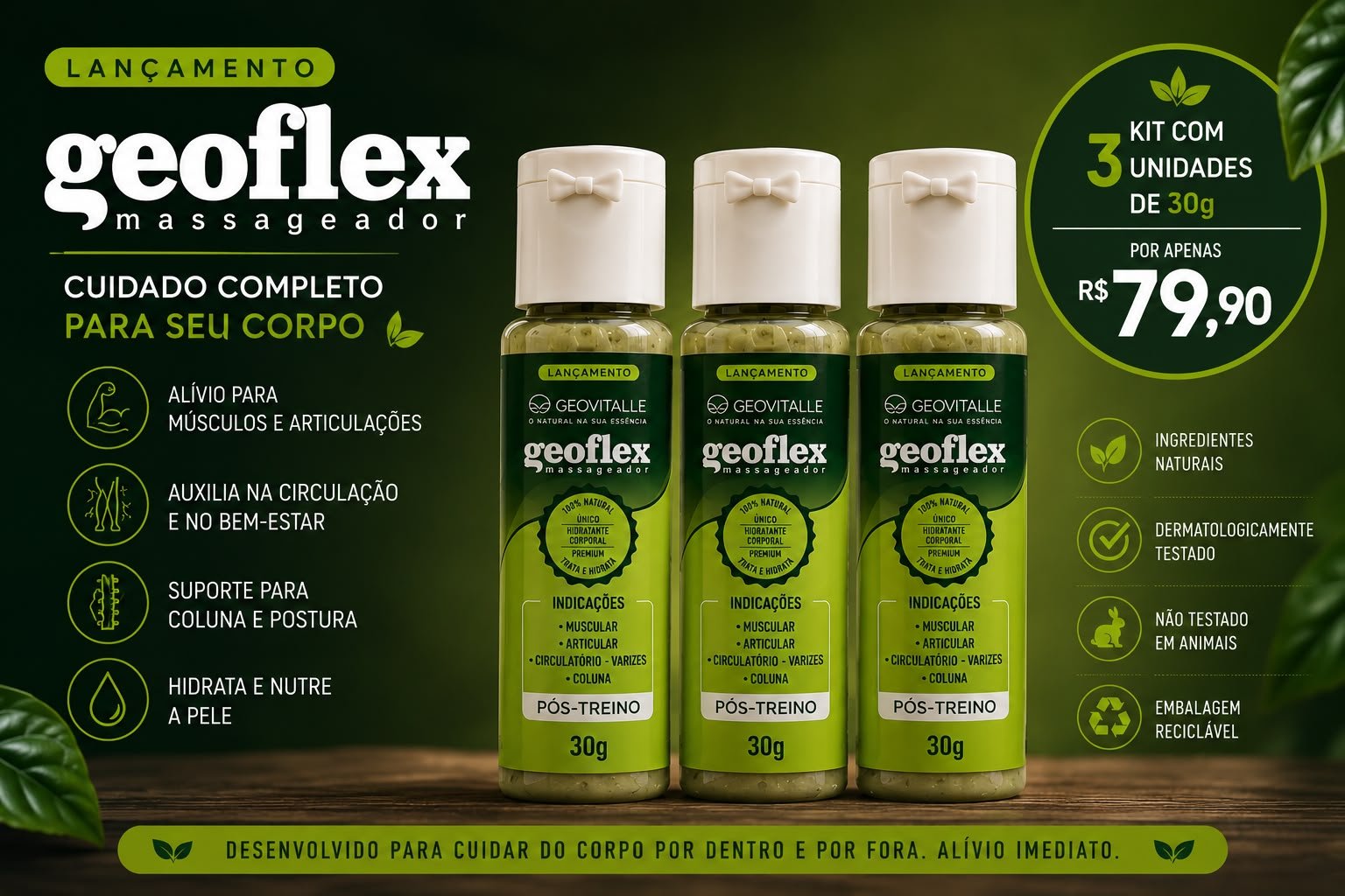 Kit 3 Unidades Geoflex
